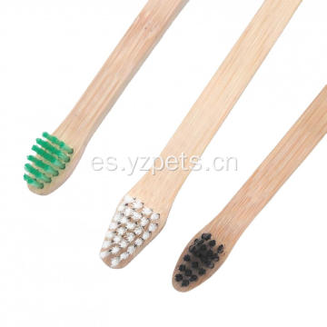 Cepillo de dientes de bambú de dos cabezas